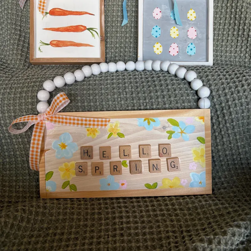 Beaded Spring Wall Decor