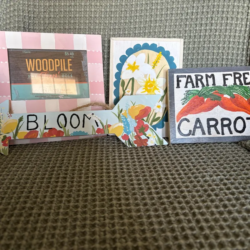 Handpainted Wooden Board