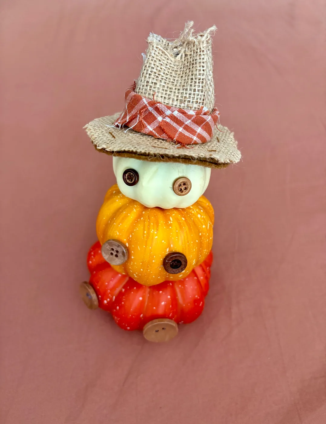 Stacked Pumpkin Scarecrow